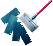 FLOOR SCRAPER AND HANDLE