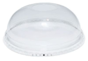 9OZ CLEAR DOMED SMOOTHIE LID WITH HOLE A10052