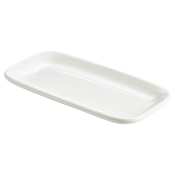 GENWARE WHITE PORCELAIN RECTANGULAR PLATE 9.6X4.9inch