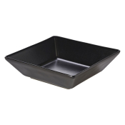 GENWARE LUNA STONEWARE BLACK SQUARE BOWL 27.1OZ