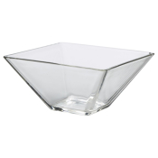 GENWARE GLASS TABLEWARE SQUARE BOWL 42.1OZ