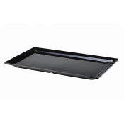 GENWARE MELAMINE BLACK PLATTER GN 1/1