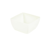 GENWARE MELAMINE WHITE CURVED SQUARE BOWL 52.8OZ