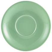 ROYAL GENWARE SAUCER 16CM GREEN X6   182115GR