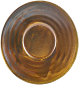GENWARE TERRA PORCELAIN RUSTIC COPPER SAUCER 4.5inch