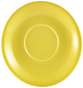 GENWARE PORCELAIN YELLOW SAUCER 6.3inch