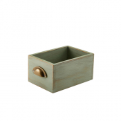 GENWARE GREEN WASH ACACIA WOOD DISPLAY DRAWER 21.5 X 15 X 11C