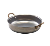 GENWARE ROUND DISH 18.5X4.5CM VINTAGE STEEL