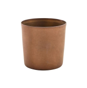 GENWARE COPPER CUP 8.5X8.5CM SERVING VINTAGE STEEL