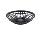 GENWARE ROUND BASKET BLCK 20CM FAST FOOD