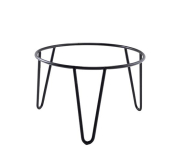 GENWARE BLACK HAIRPIN RISER 15CM ANTI-SLIP