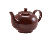 GENWARE PORCELAIN BROWN TEAPOT 45CL/15.75OZ