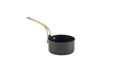 GENWARE BLACK VINTAGE STEEL MINI SAUCE PAN 7 X 3.75CM