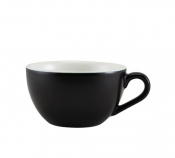 ROYAL GENWARE BOWL SHAPED CUP 34CL X6 MATT BLACK 322134MBK