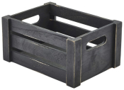 GENWARE WOODEN CRATE BLACK 22.8X16.5X11CM WDC-2014BK
