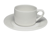 GLACIER PREMIER BONE CHINA MUG SAUCER 155MM