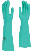 GREEN NITRILE GLOVES 450MM