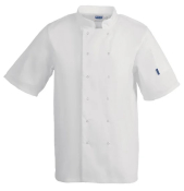 VEGAS CHEFS JACKET WHITE POLYCOTTON  LARGE