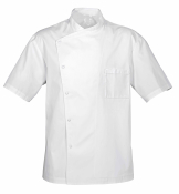 JULIUS WHITE CHEF JACKET SHORT SLEEVE SIZE 44 *CLEARANCE*