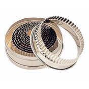 VOGUE ROUND FLUTED PASTRY CUTTERS SET OF 11 SIZES