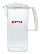 ARAVEN WHITE SERVICE JUG & LID 2LTR
