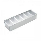 STAINLESS STEEL GARNISH DISPENSER 6 INSERT