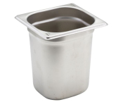 STAINLESS STEEL GASTRONORM 1/6 200MM DEEP