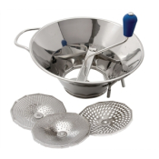 TELLIER MOULIN STAINLESS STEEL WITH 3 SIEVES 12.5inch