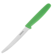 SERRATED TOMATO KNIFE GREEN HANDLE 4''