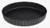 NON-STICK QUICHE TIN 25X3.5CM REMOVABLE BASE