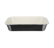 VOGUE BLACK ROASTING DISH LARGE 70X405X250MM