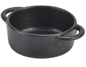 GENWARE FORGE STONEWARE BLACK CASSEROLE DISH 6OZ