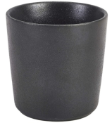 GENWARE FORGE STONEWARE BLACK CHIP CUP 10.5OZ