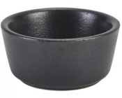 GENWARE FORGE STONEWARE BLACK RAMEKIN 1.5OZ