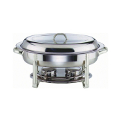 CHAFING DISH SET OVAL 5L 32X54X30CM