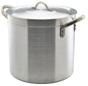 ALUMINIUM DEEP STOCKPOT & LID 37LTR 36CM DIA