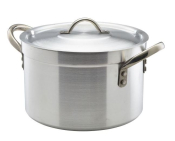 HEAVY DUTY ALUMINIUM STEWPAN & LID 7LTR 24CM DIA