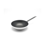 GENWARE WOK FLAT BASE 30CM TEFLON PLUS
