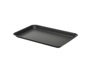 GALVANISED STEEL TRAY 31.5X21.5X2CM MATT BLACK