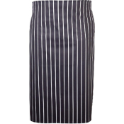 NAVY & WHITE STRIPED BUTCHERS WAIST APRON 71CM X 76CM