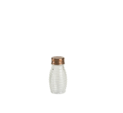 BEEHIVE GLASS SALT/PEPPER SHAKER (80ML) D50x H96
