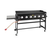 BUFFALO 6 BURNER LPG BARBECUE GRIDDLE 24KW 1270X520MM