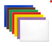 HYGIPLAS HIGH DENSITY CHOPPING BOARD SET SMALL 305X229X12MM