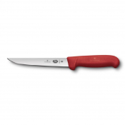 VICTORINOX FIBROX RED STRAIGHT BONING KNIFE 15CM