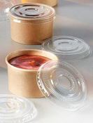 PET FLAT LID FOR 4OZ PORTION POT X1000    (XPETL3Y)