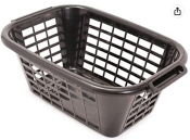 BLACK PLASTIC LAUNDRY BASKET ADDIS 505606