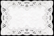 WHITE LACE TRAY PAPER 396X314MM