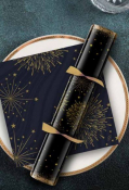 12inch SPARKLY BLACK DUNI FOIL BOARD CRACKER