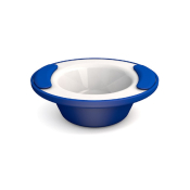 ORNAMIN KEEP WARM BOWL 200ML 7OZ BLUE/ WHITE
