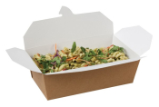 COMPOSTABLE MULTI-FOOD BOX 985ML 185/167 x 103/90x 58mm